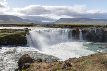Goðafoss waterfall in Iceland.