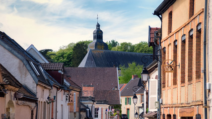 Historic Hautvillers village in Champagne region, France