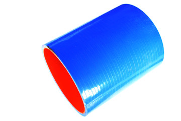 silicone radiator hose blue tractor isolated on white background