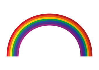 Rainbow colorful cartoon