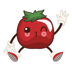 Tomato kawaii cartoon
