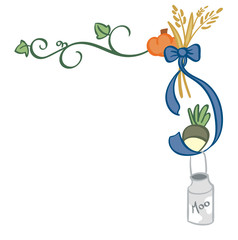 Harvest themed corner border