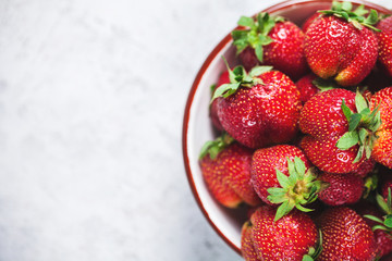 strawberries on a plate