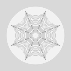 Stylized vector spiderweb