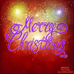 Christmas red background. Vector