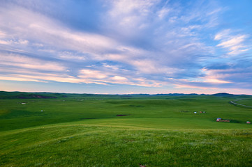 The Muzigler river valley of Hulunbuir grassland of China.