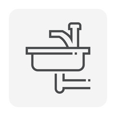 sink icon black