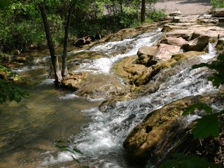 Cascades of water Chickasaw National Recreation Area in Sulphur, Oklahoma