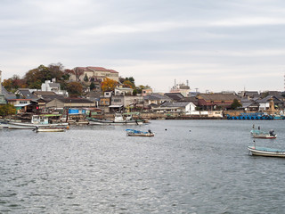 Fototapeta na wymiar 漁村