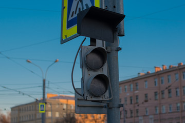 Broken traffic light