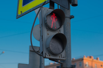 Red traffic light