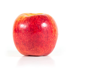 An apple isolated on white background.