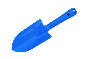New shovel for garden work isolated on white background