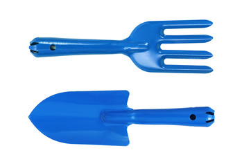 New tool for garden work isolated on white background