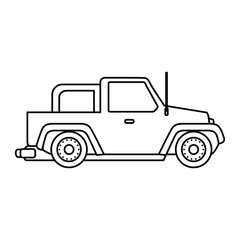 jeep 4x4 isolated icon