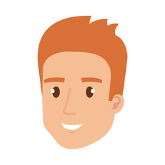 young man head avatar character