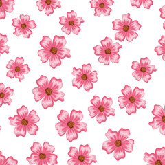 beautiful flowers pattern background