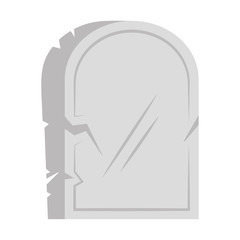 halloween gravestone isolated icon