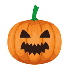 happy halloween pumpkin character