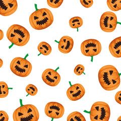 happy halloween pumpkin pattern