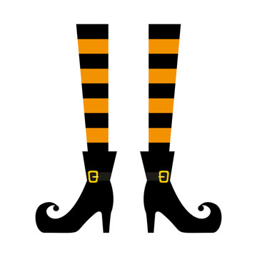 halloween witch legs icon
