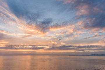 Sunset and Cloudscape at San Marco di Castellabate Italy