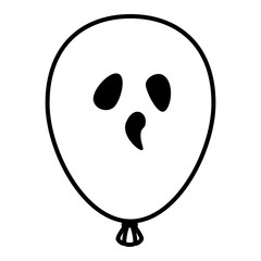 halloween balloon helium with face