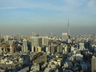 Fotobehang 文京シビックセンター展望ラウンジからの眺め（東京スカイツリー方向） © a_text