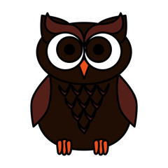 happy halloween owl icon