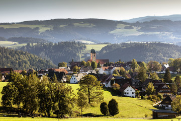 Blick auf St.Märgen im Schwarzwald