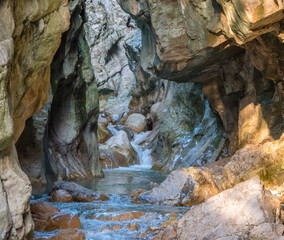 Grotto at Gole del Sammaro Cilento Italy