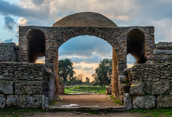 Paestum Greco Roman Ruins Italy