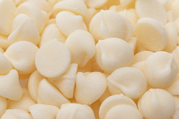 Pile of Gourmet White Chocolate Baking Chips