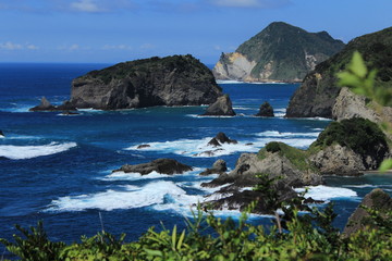あいあい岬から見た時化た海