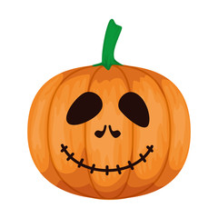 happy halloween pumpkin character