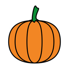 fresh pumpkin vegetable icon