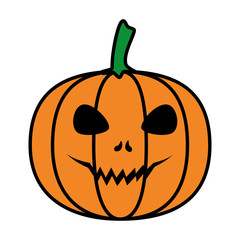 happy halloween pumpkin character