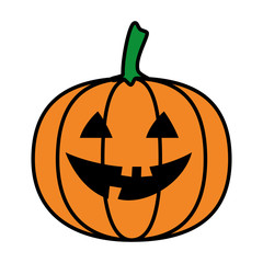 happy halloween pumpkin character