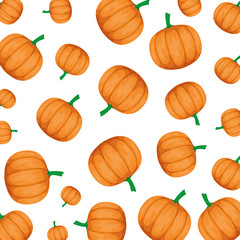 fresh pumpkins vegetables pattern