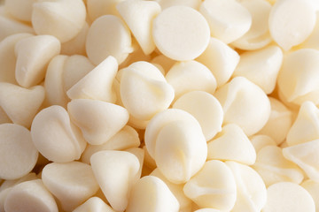 Pile of Gourmet White Chocolate Baking Chips