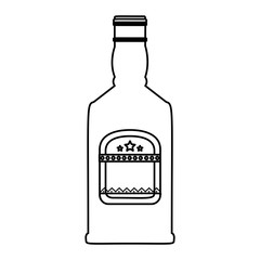 tequila bottle isolated icon