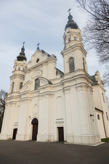 Fototapeta na wymiar Church of the Nativity of the Blessed Virgin Mary in Biala Podlaska