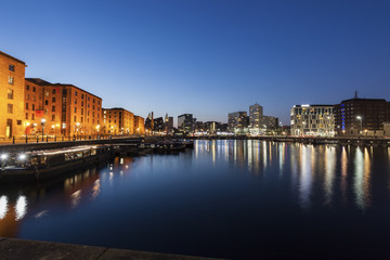 Fototapeta na wymiar Canning Dock in Liverpool