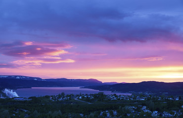 Fototapeta premium Corner Brook at sunset