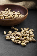 pistachios in a plate