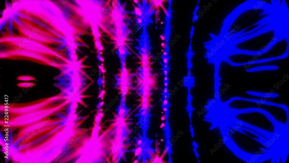 Poster vj loop, music beat with shiny particles, computer generated modern abstract background, 3d renderin