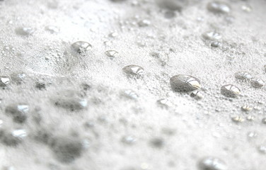 texture of many small soap bubbles white color