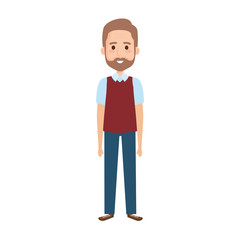 old man with beard avatar character