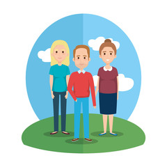 group of old people avatars characters