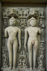 Fototapeta na wymiar JAIN MUSEUM: Jain tirtankara, Eastern Group, Khajuraho, Madhya Pradesh, UNESCO World Heritage Site